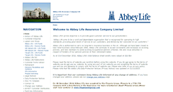 Desktop Screenshot of abbeylife.co.uk
